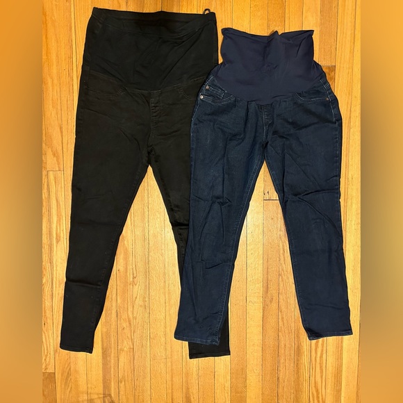 Black Uniqlo maternity jeans - Picture 1 of 3